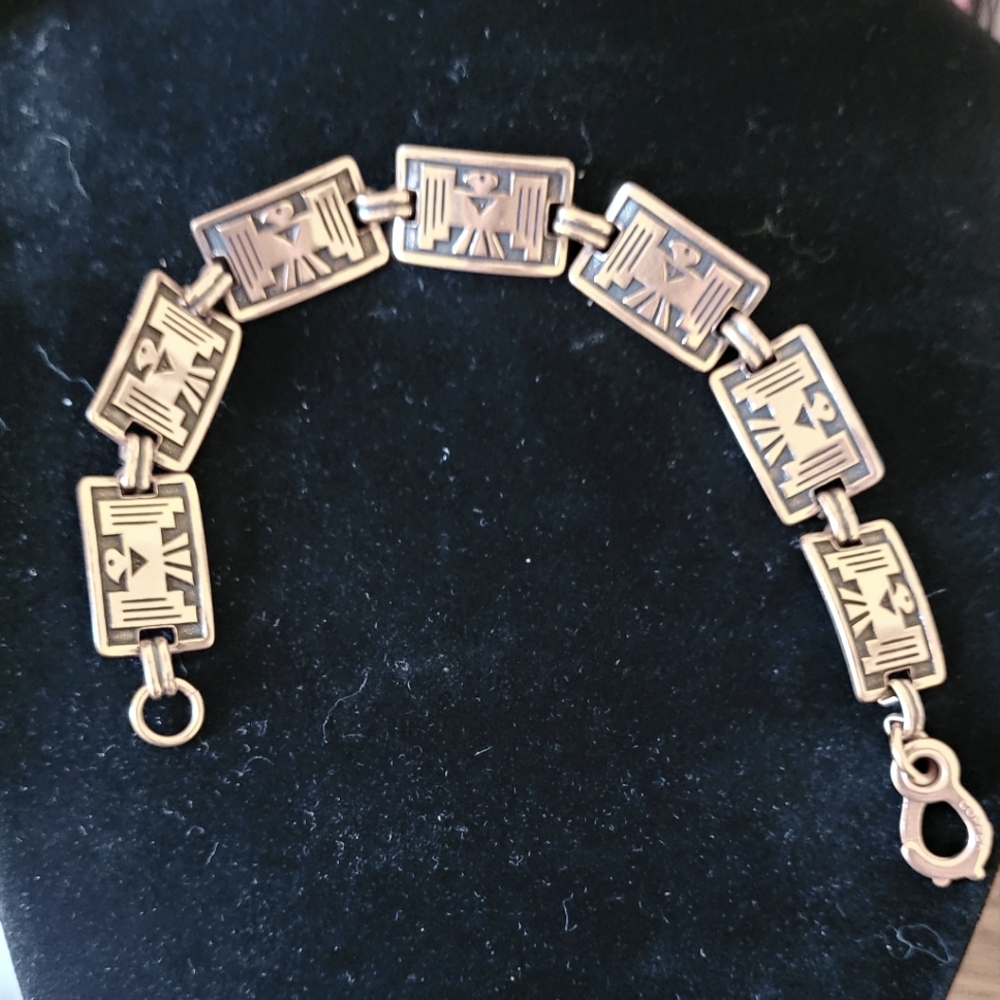 Copper Bracelet Eagle Motif